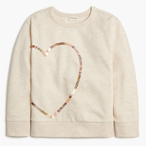 Crewcuts Other - Crewcuts Girls' heart graphic sweatshirt